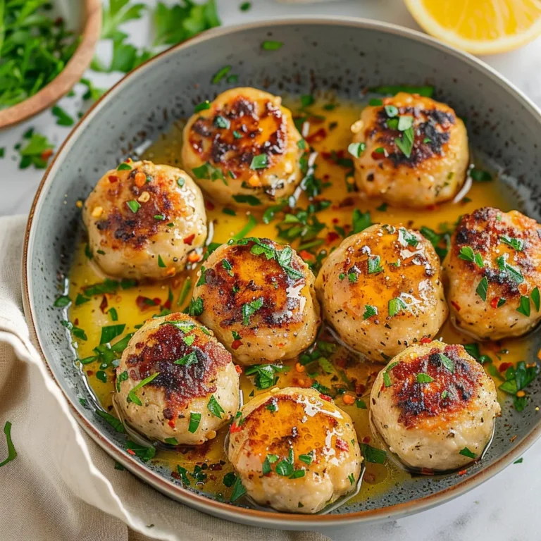 CHICKEN PICCATA MEATBALLS
