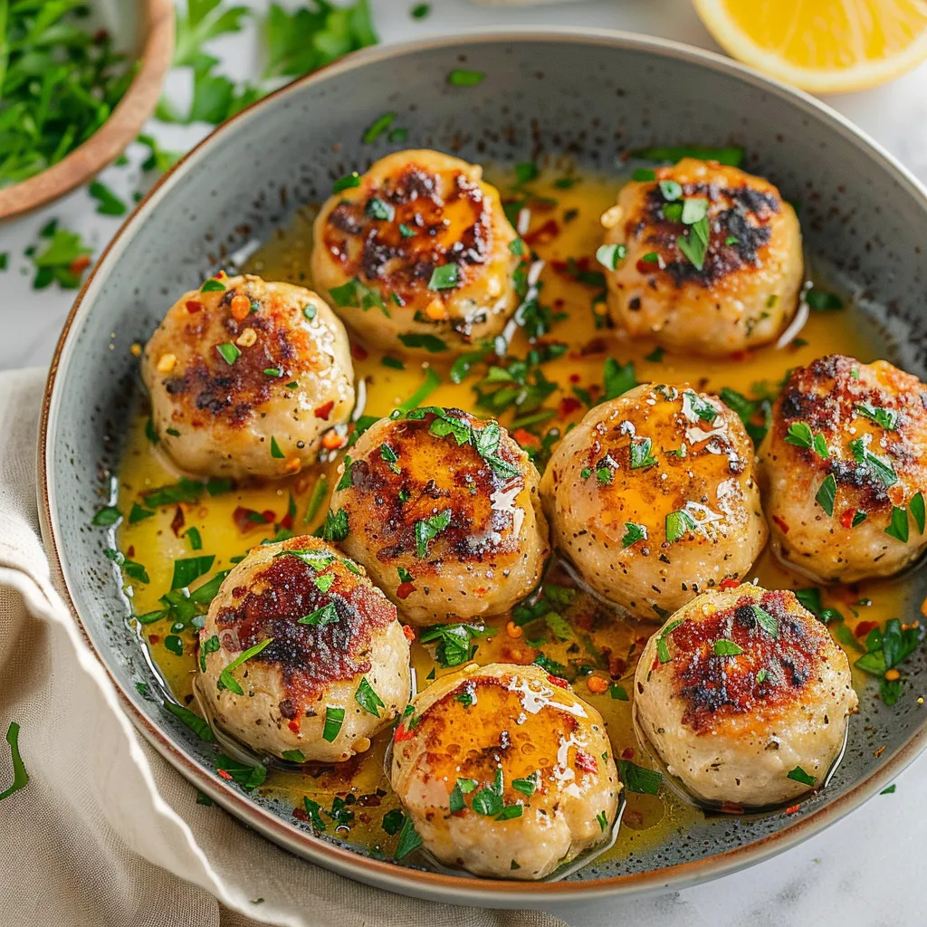 CHICKEN PICCATA MEATBALLS