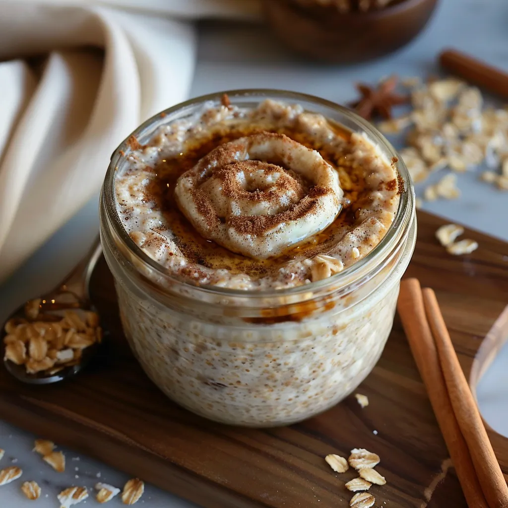 Cinnamon Roll Overnight Oats