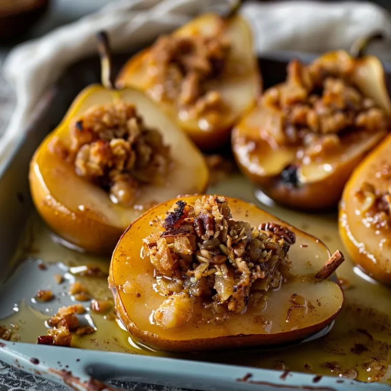 Cinnamon Stuffed Pears