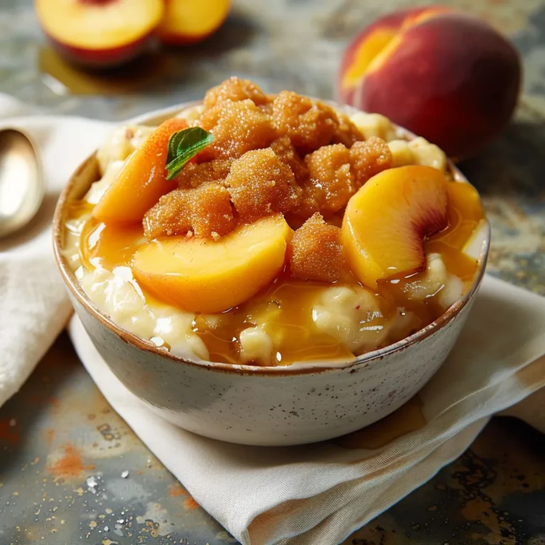 Creamy Peach Pudding