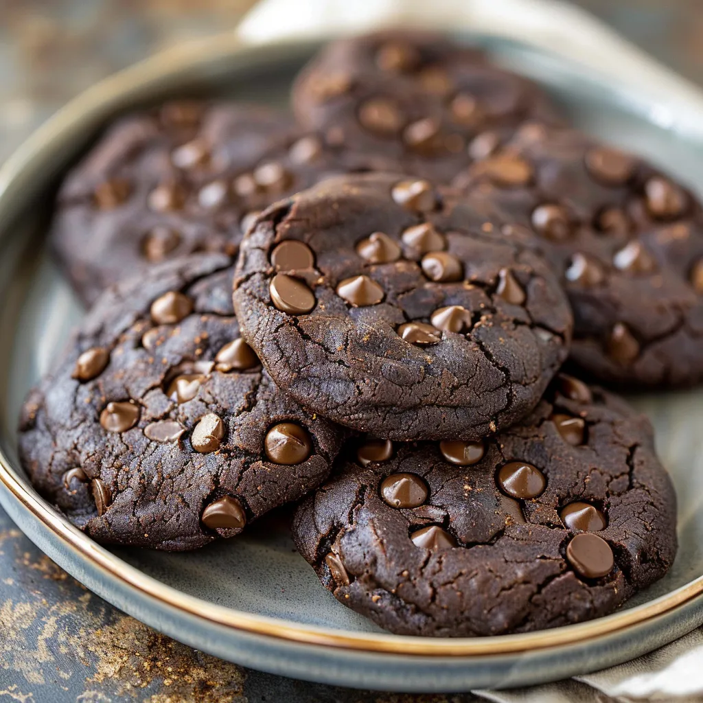 Double Chocolate Vegan Black Bean Cookies