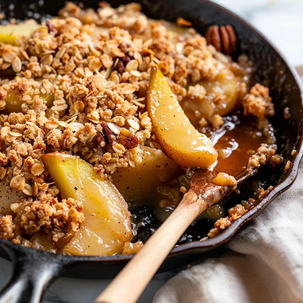 Easy Skillet Pear Crisp