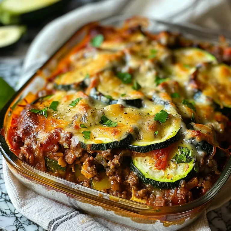 Ground Beef Zucchini Casserole
