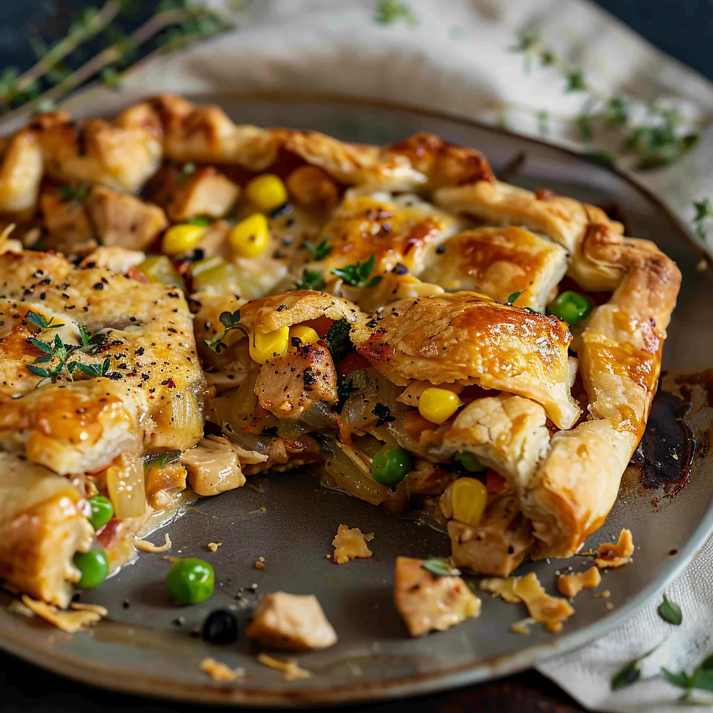 Homemade Chicken Pot Pie Galette