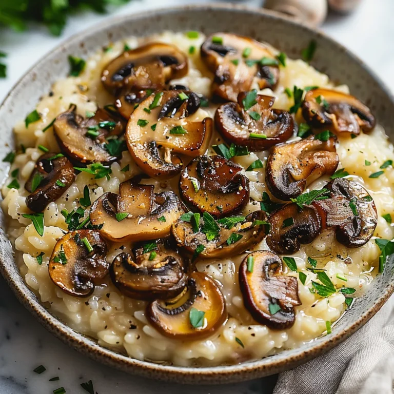 Oven Risotto with Mushrooms