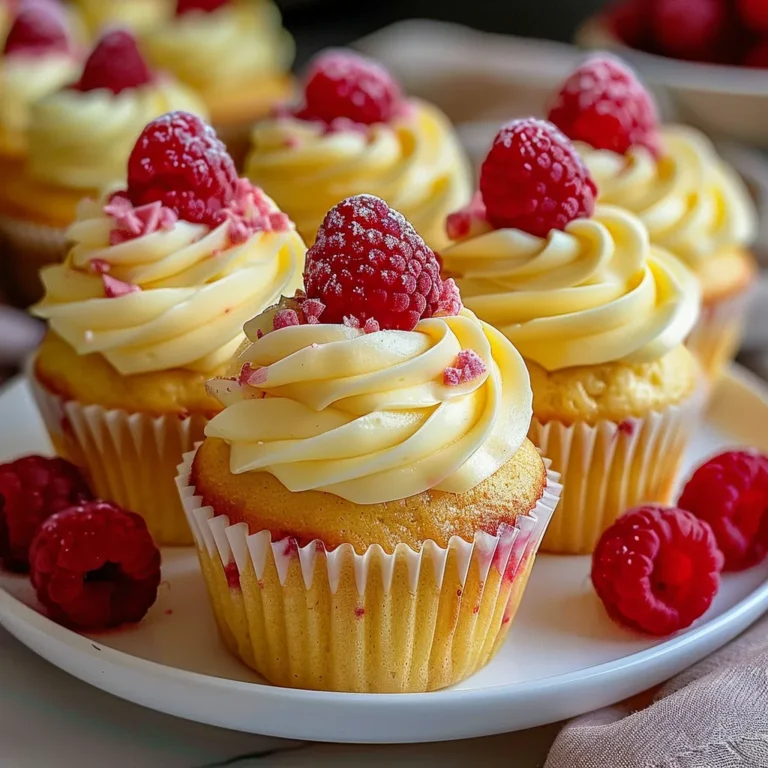 Raspberry Lemon Heaven Cupcakes