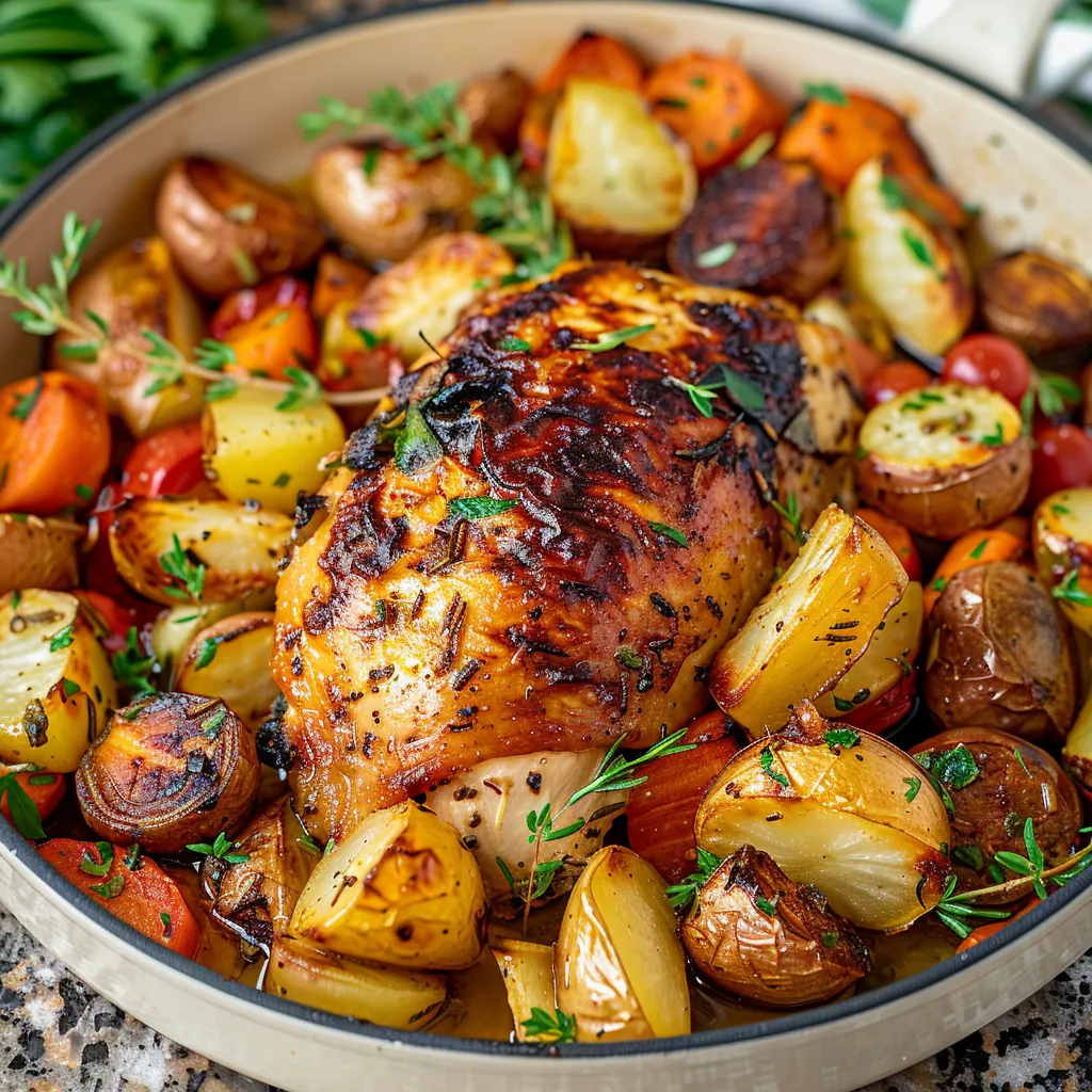 Roast Chicken with Root Vegetables