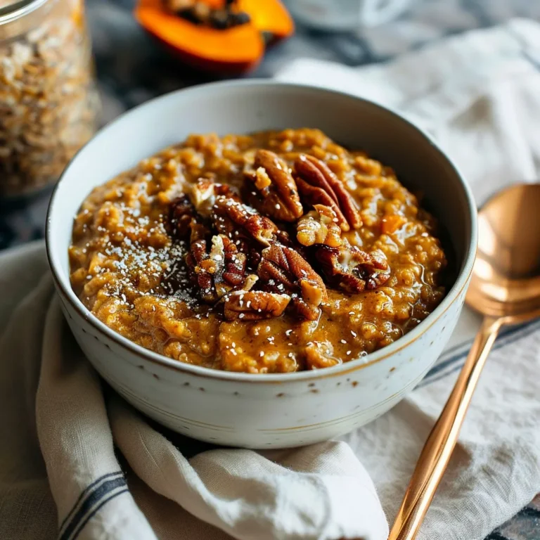 Slow Cooker Pumpkin Pie Oatmeal