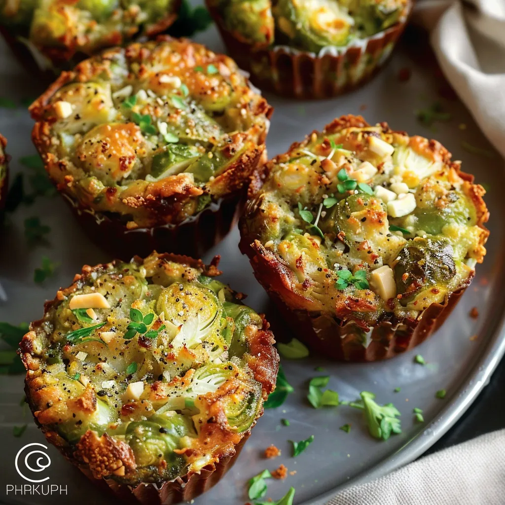Spiced Brussels Sprouts Muffins
