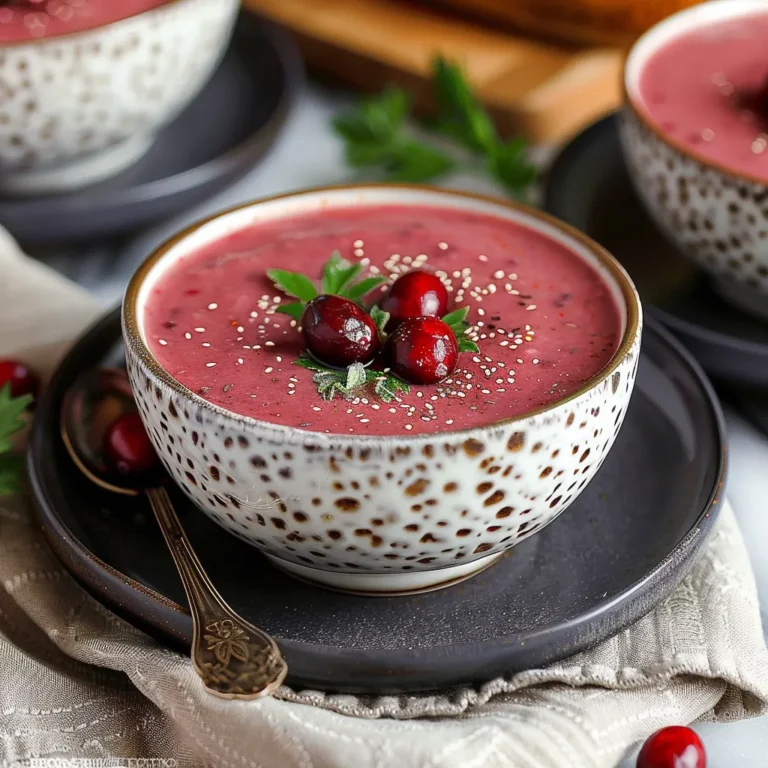 Spiced Cranberry Soup