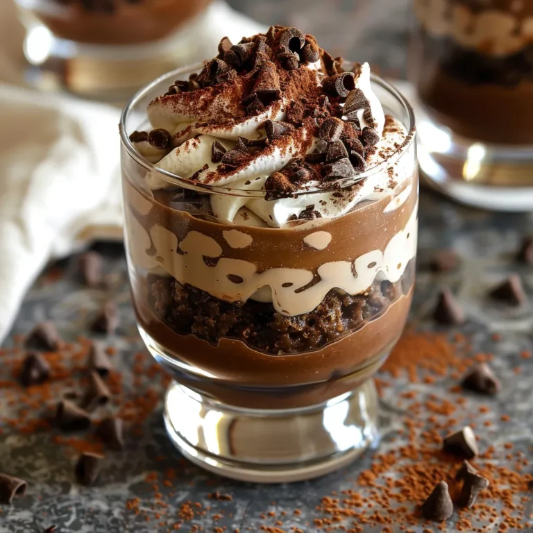 creamy chocolate parfait no bake