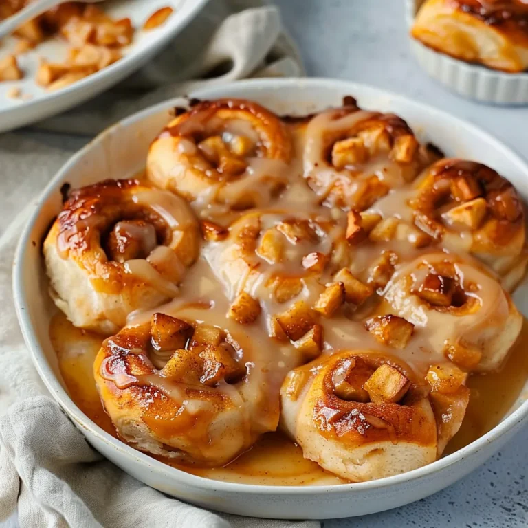 Apple Cinnamon Rolls With apple pie filling