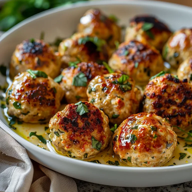 Baked Chicken Ricotta Meatballs