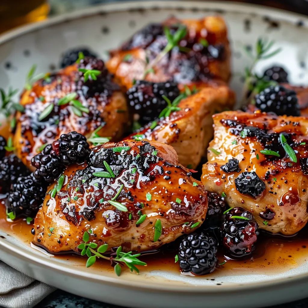 Bourbon Blackberry Chicken