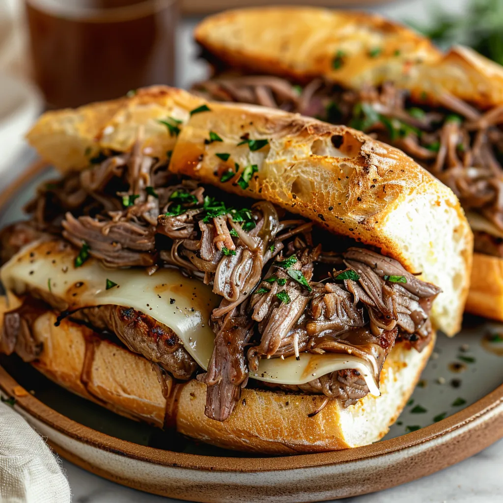 CROCKPOT FRENCH DIP SANDWICHES