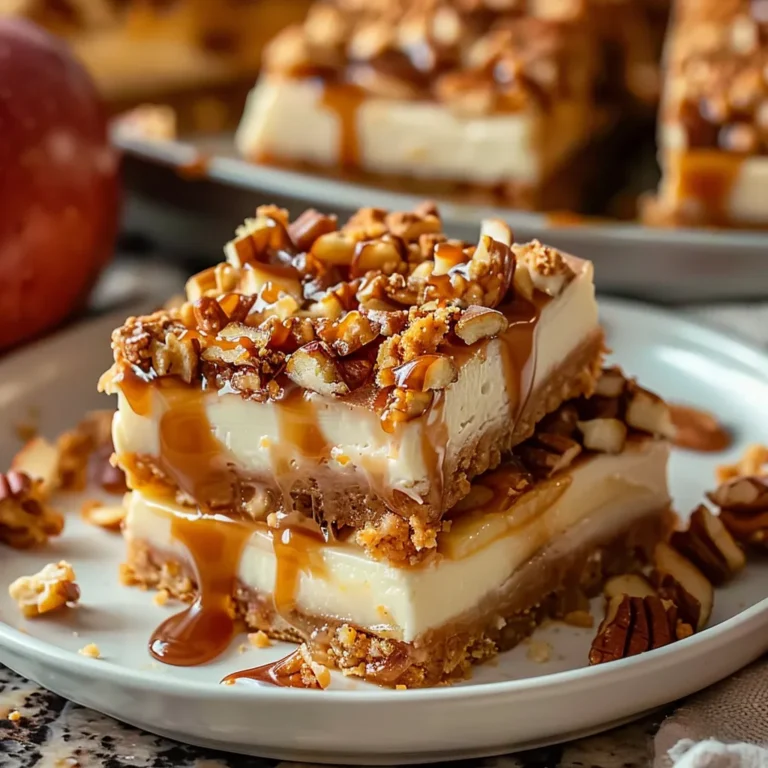 Caramel Apple Cheesecake Bars
