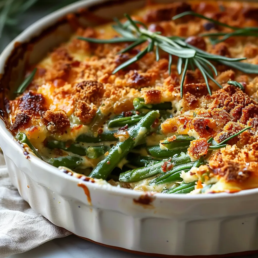 Cheddar Bay Green Bean Casserole