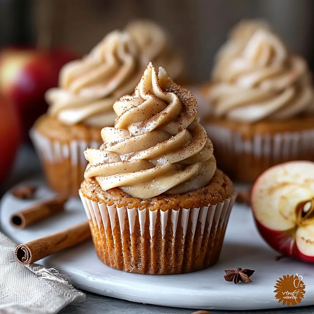 Cinnamon Apple Cider Cupcakes