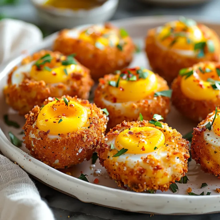 Crispy Fried Deviled Eggs