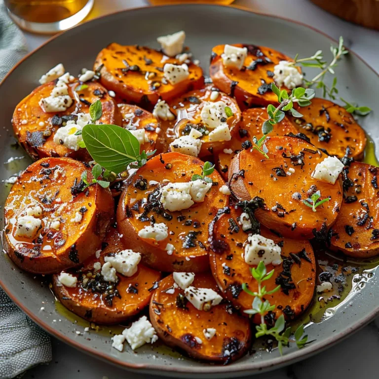 Feta Sweet Potato Rounds