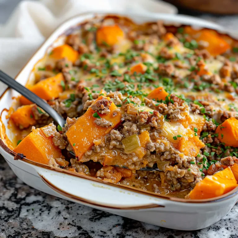Ground Turkey and Sweet Potato Casserole