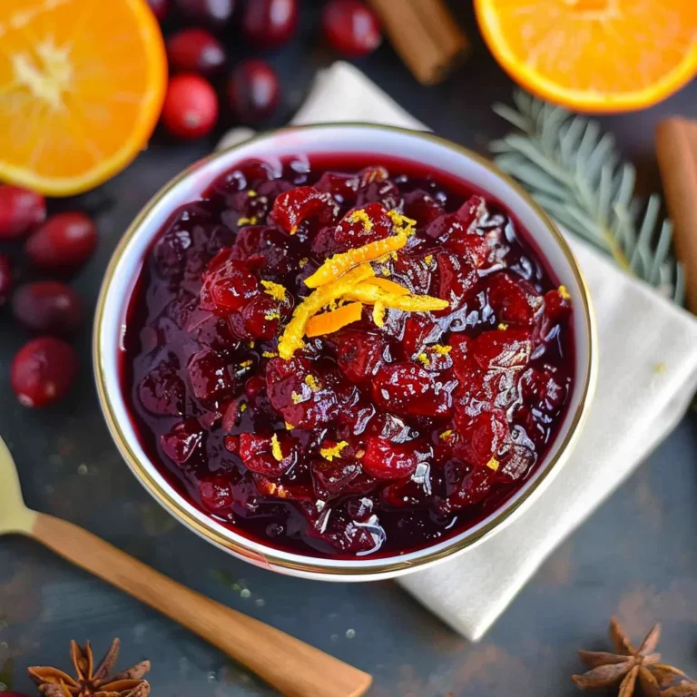 Homemade Cranberry Orange Sauce