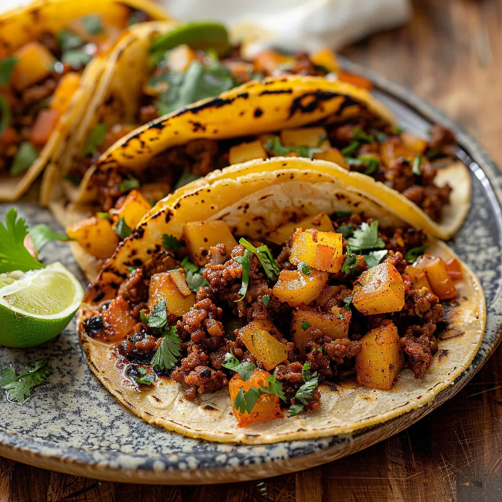 Papas Con Chorizo Tacos