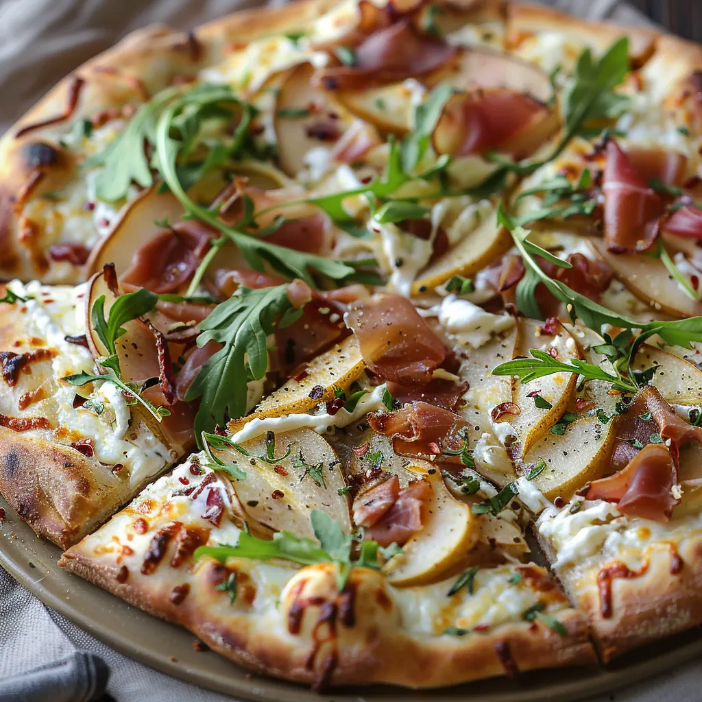 Pear and Prosciutto Pizza
