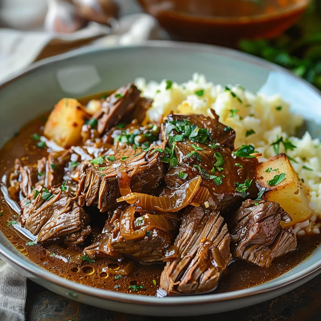 SLOW COOKER BEEF MANHATTAN