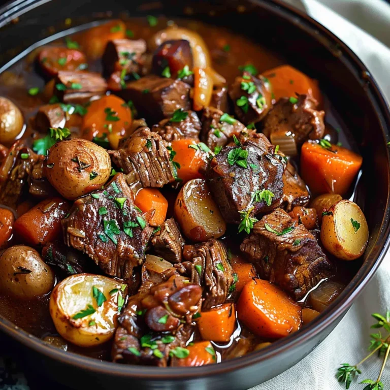 Slow Cooker Beef Bourguignon