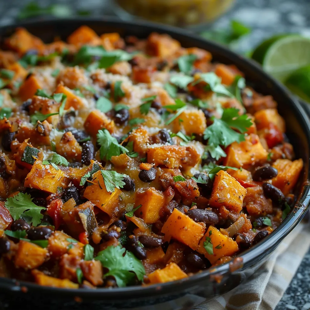 Sweet Potato & Black Bean Casserole
