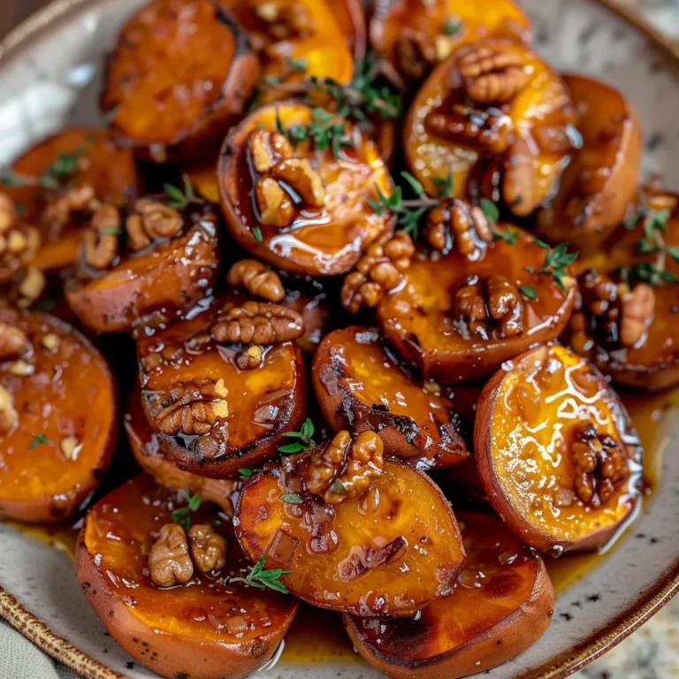 Walnut Maple Roasted Sweet Potatoes