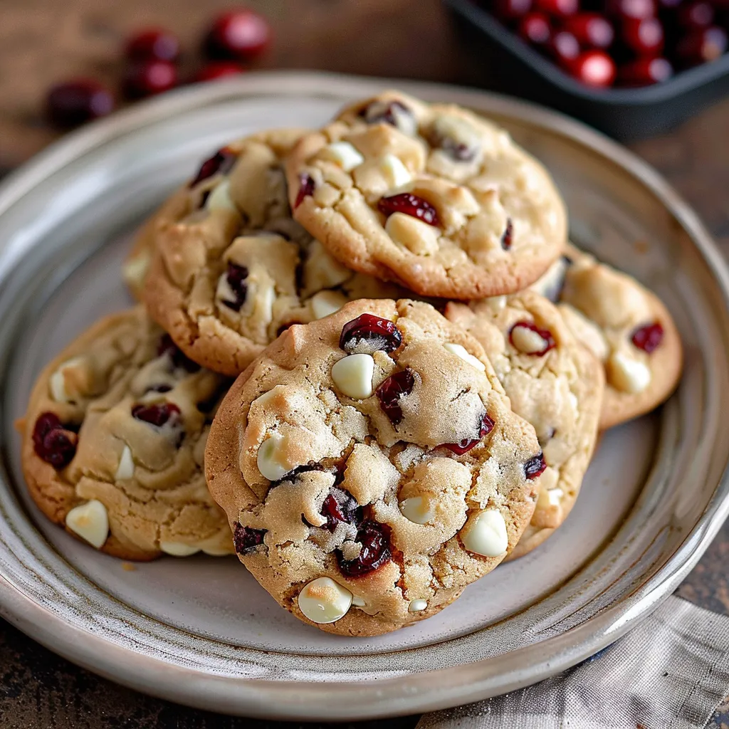 White Chocolate Cranberry Cookies