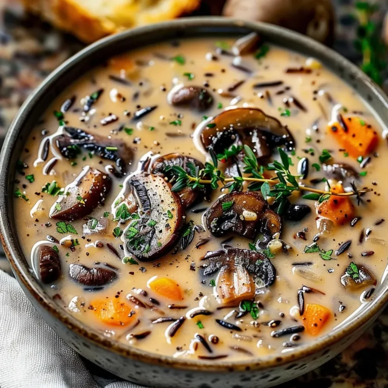 Wild Rice Mushroom Soup