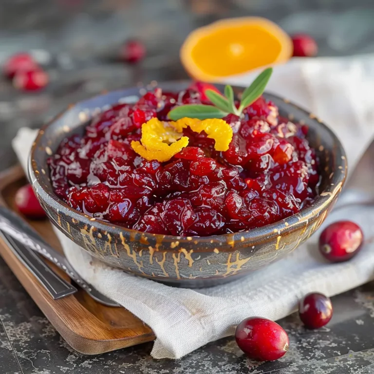Zesty Maple Orange Cranberry Sauce