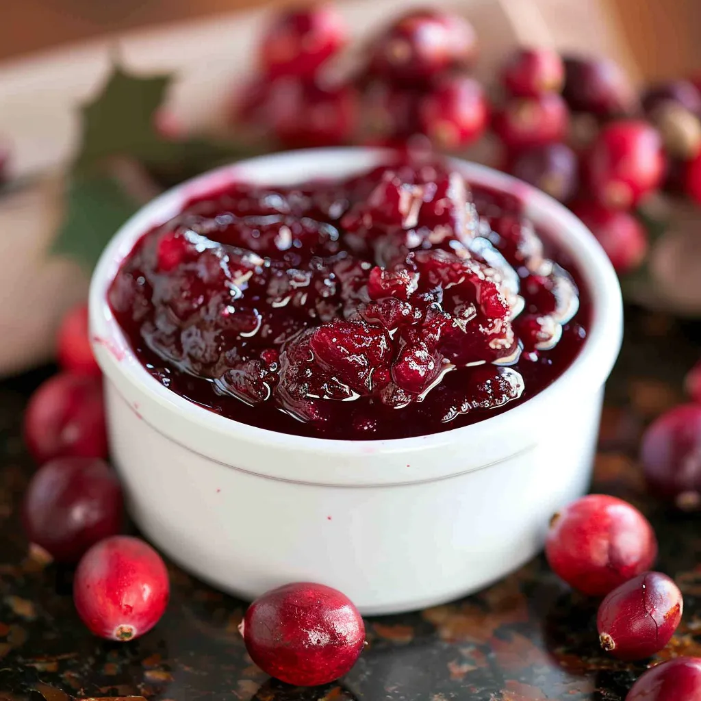 homemade cranberry sauce