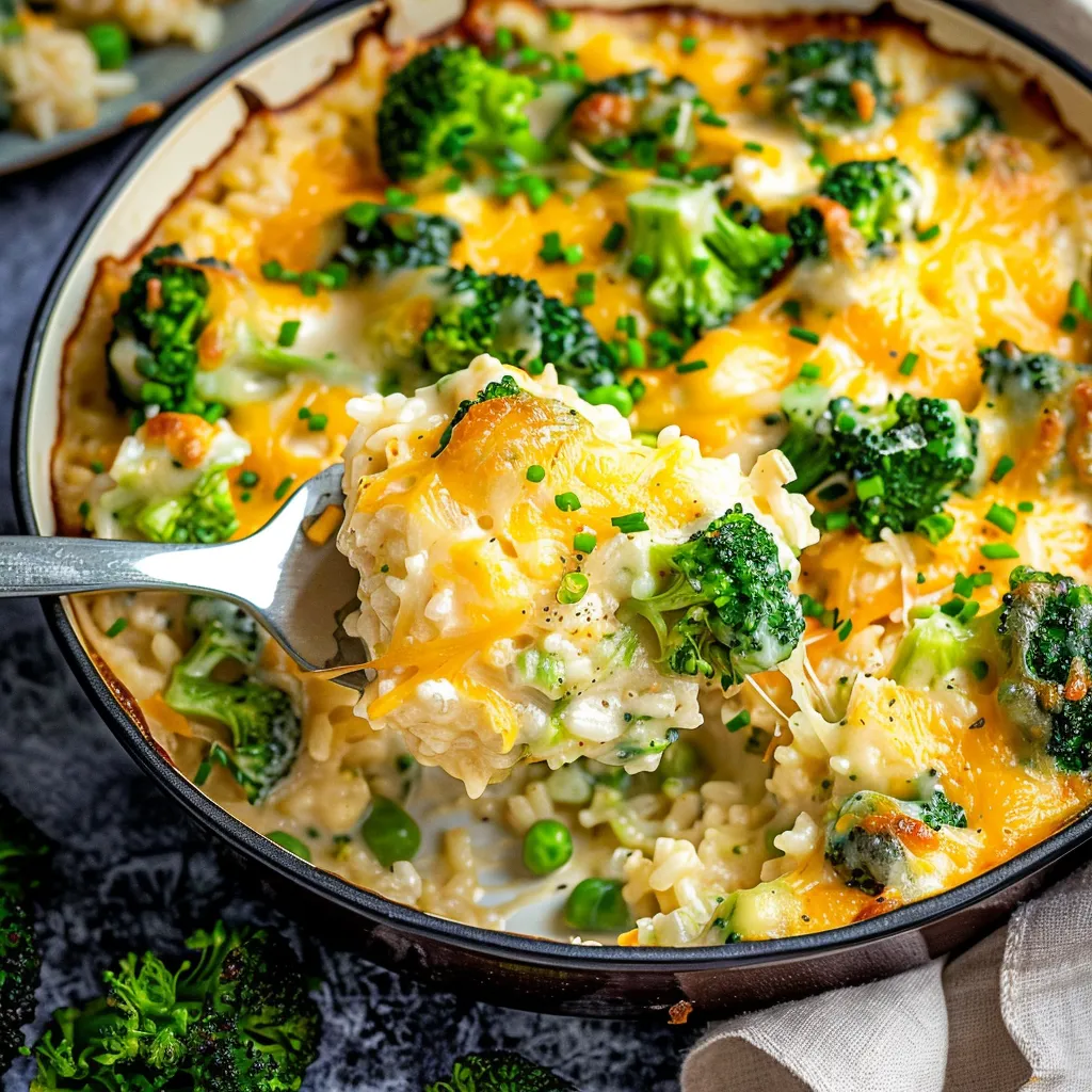 Broccoli Cheese Rice Casserole