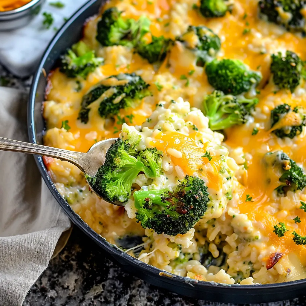 Broccoli Cheese Rice Casserole