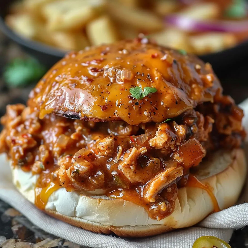 Cajun Chicken Sloppy Joes