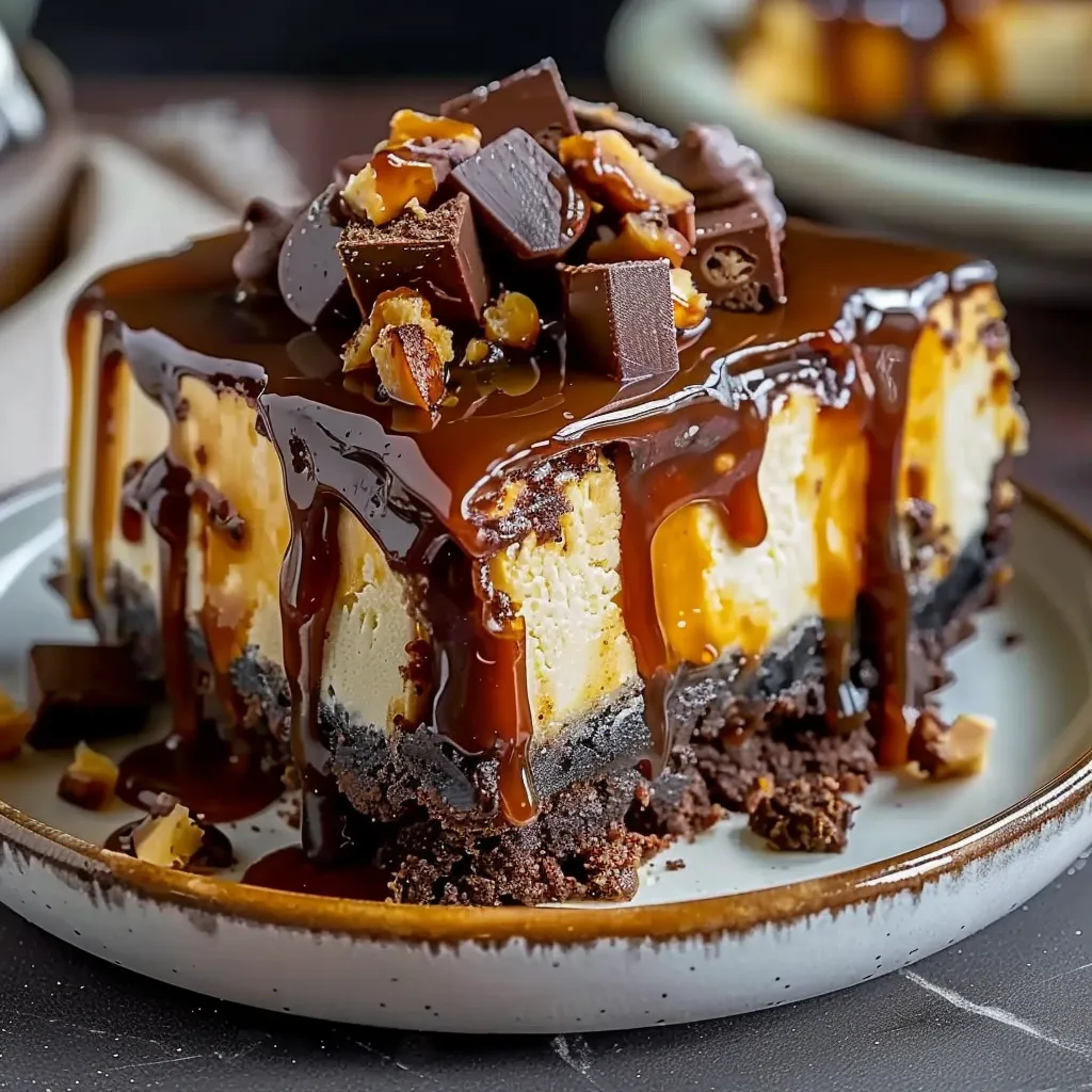 Caramel Brownie Cheesecake