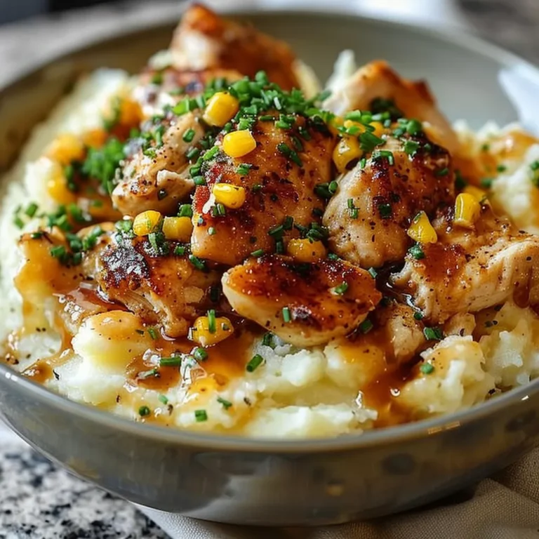 Chicken Mashed Potato Bowls