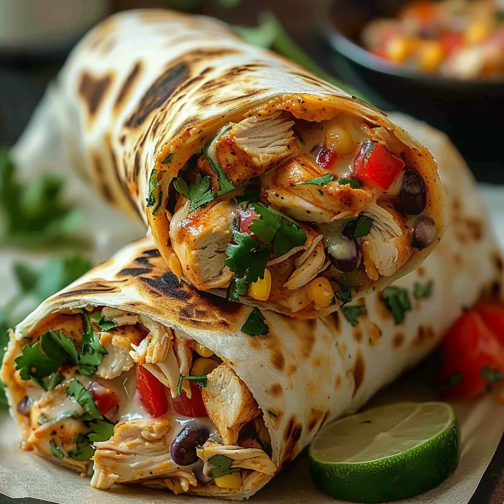 Chipotle Ranch Grilled Chicken Burrito