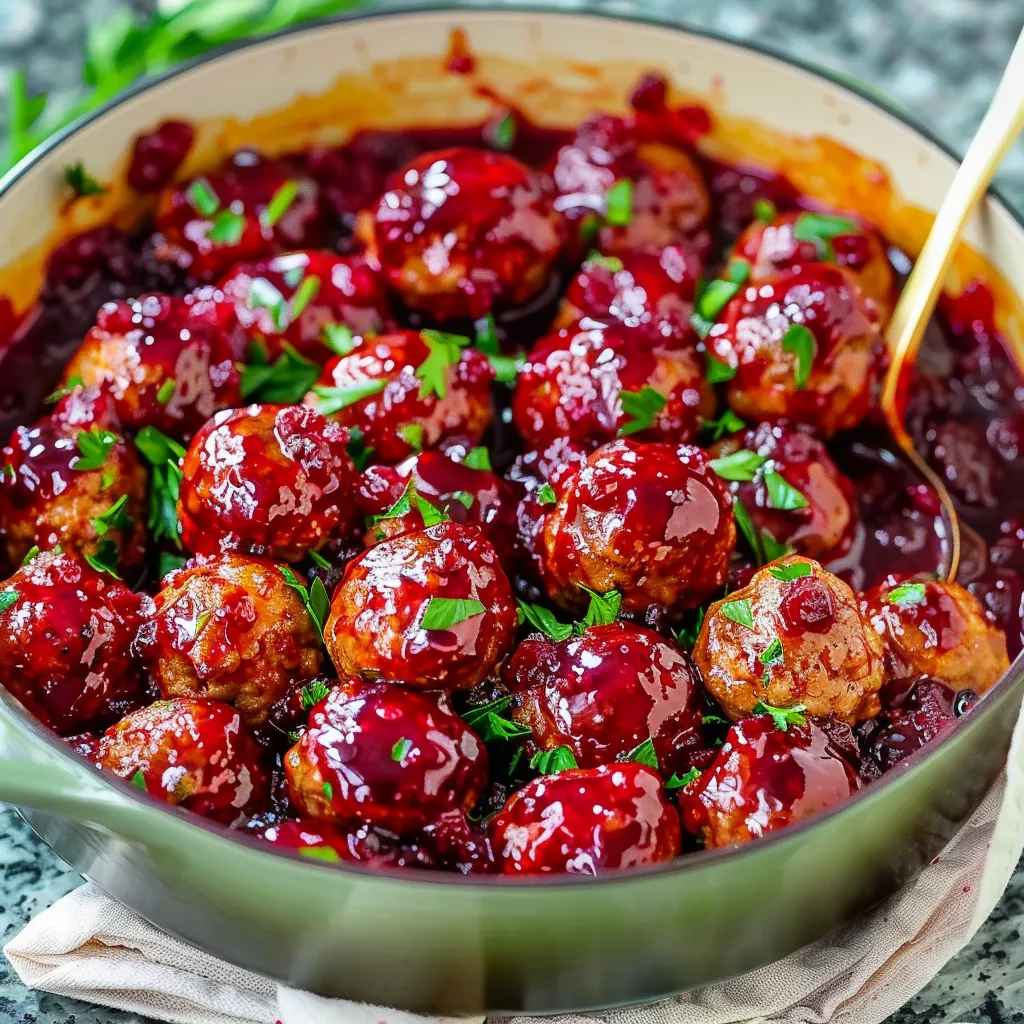 Christmas Cranberry Meatballs