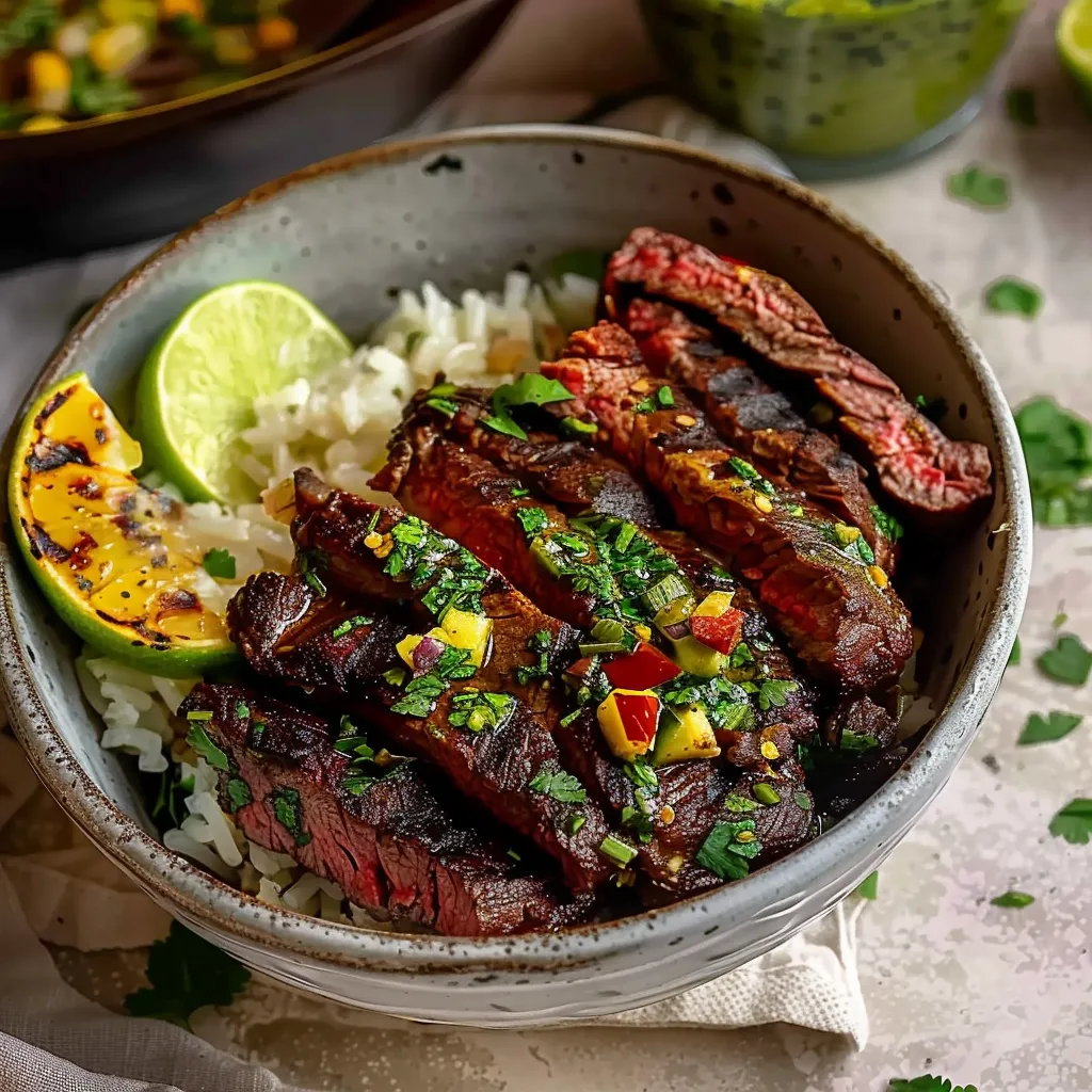 Cilantro Lime Steak Bowls