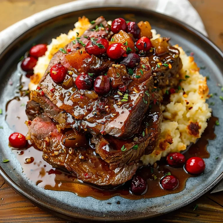 Cranberry Balsamic Roast Beef