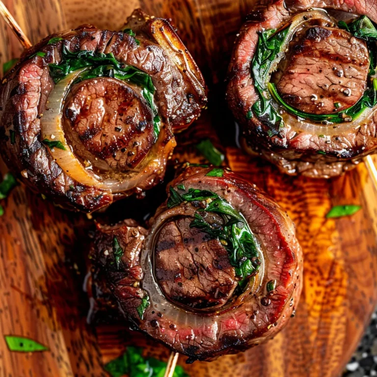 GRILLED FLANK STEAK PINWHEELS