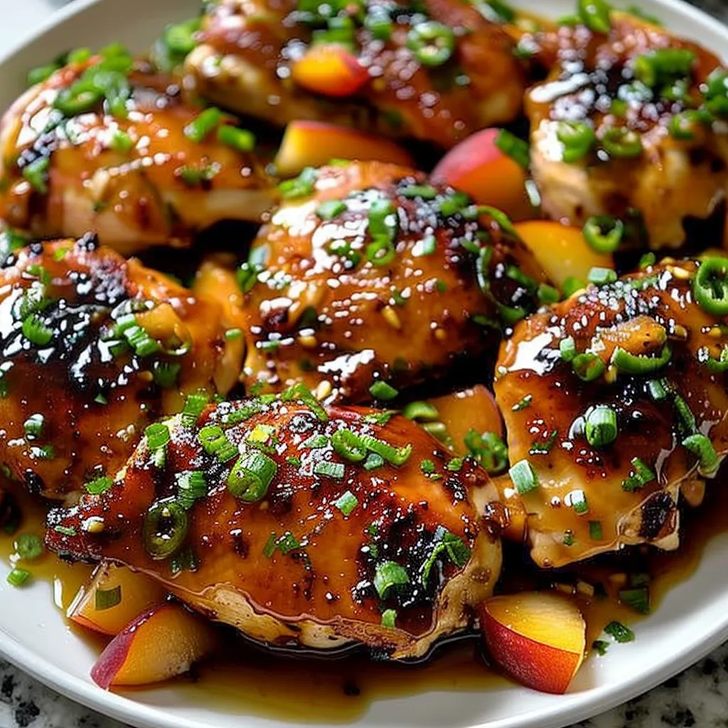 Jalapeño Peach Glazed Chicken