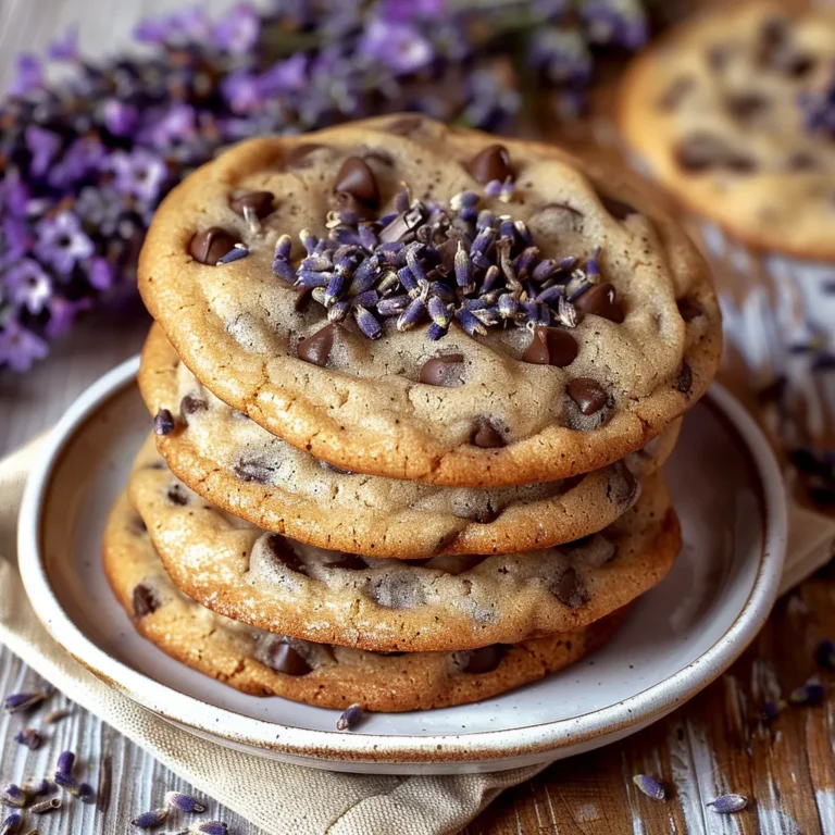 Lavender Chocolate Chip Cookies