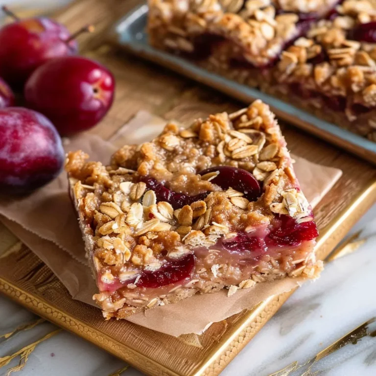 Oatmeal Plum Bars